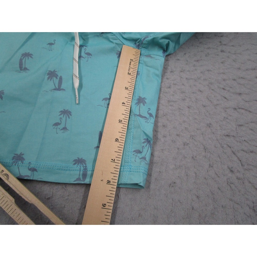 Spyder Surf Mens Aqua Blue Tropical Flamingo Board Shorts Size 34 FIN1090 NEW - Picture 5 of 9